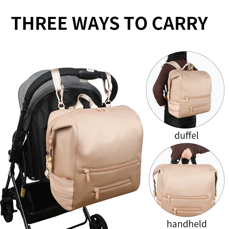 Large Capacity Baby Changing Bag with Changing Pad Mommy Bag Portable Baby Diaper Bag Backpack