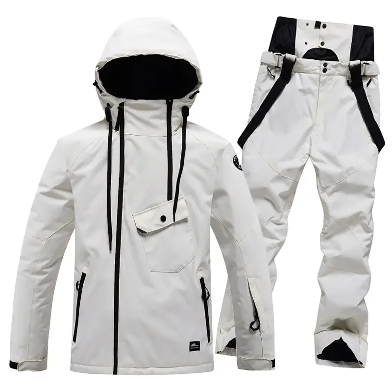 AQTQ Custom Unisex Winter Windproof Waterproof Winter Ski Jumpsuit Snowboard Wear Ski Suit