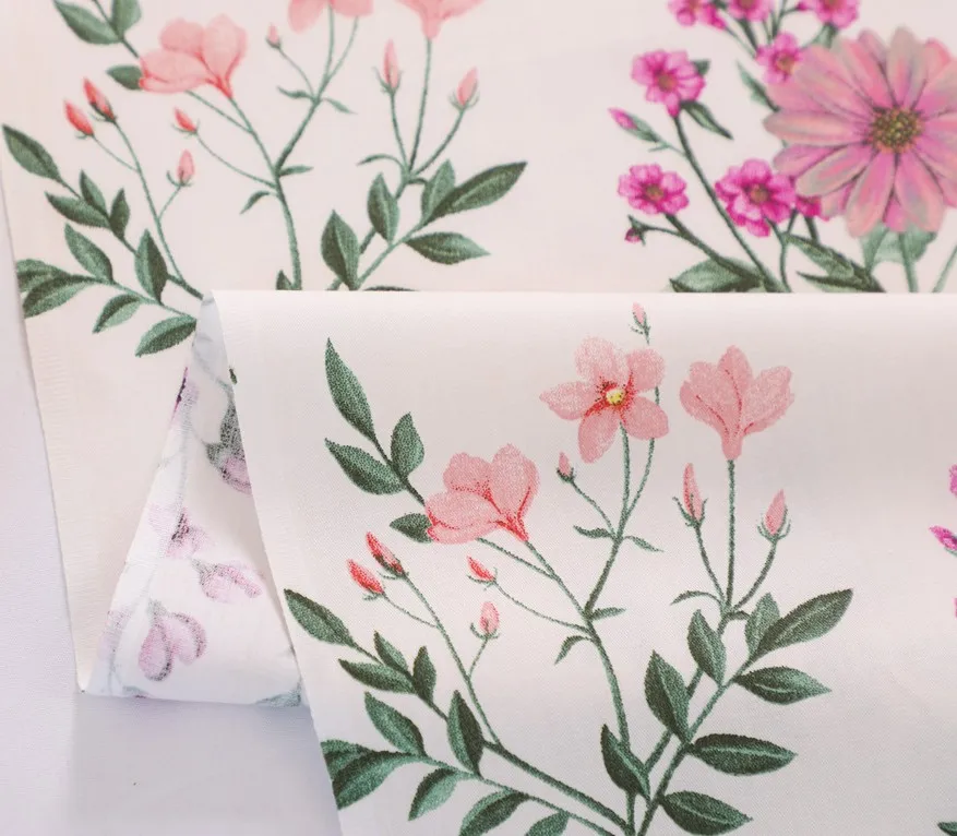 Pure Cotton Woven Floral Printed Fabric