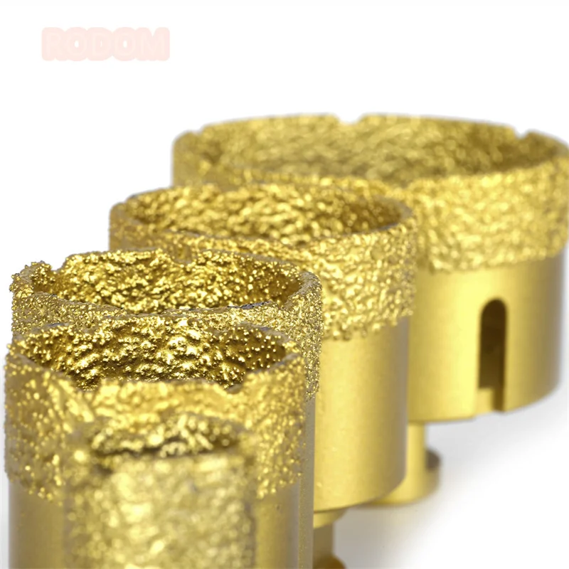 
60mm 15mm Segment Vacuum Brazed Diamond Core Bit For Hole Drilling 