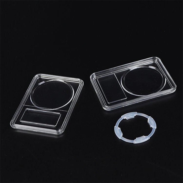 85*59 mm Coin Display Holder Super Clean Acrylic Coin Capsule Slab for Canada Silver Maple Leaf Coins