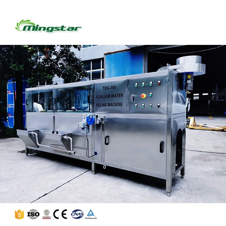 Automated 18 19 20 l Liter Barrel 5 Gallon Mineral Water Filling Line For Water Plant Machinery