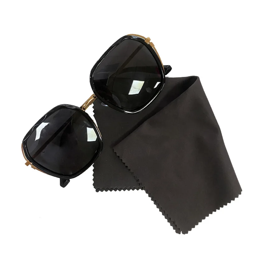Black Microfiber Cloth for Sunglasses Eyewear Cleaning Cloth Glasses Polish Cloths Goggles Cleaning Fabric