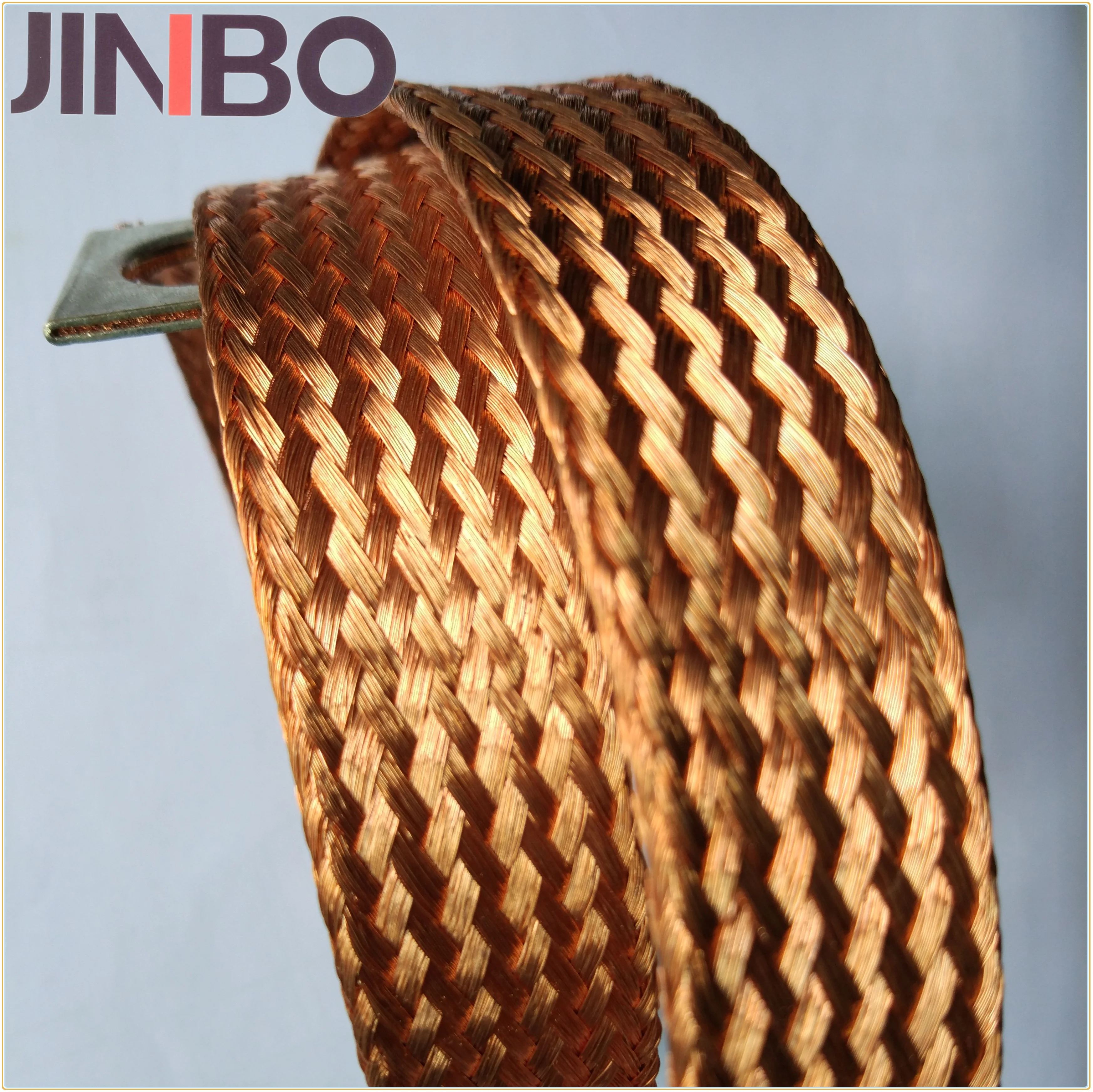 Electrical Ground Earth Strap Flexible Connector Tined Braided Earthing Copper Strip