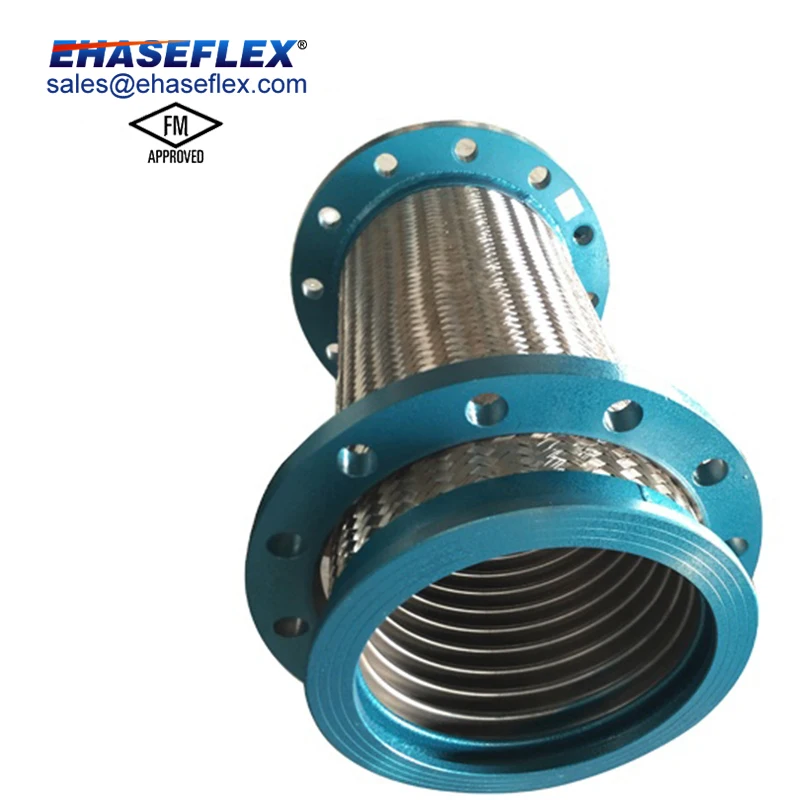 Superior Quality FM Stainless Steel Flange Flexible Dropper Connection Bellows Flexible Joint With Seal Rings