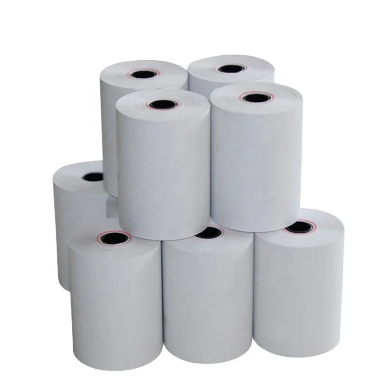 Color and size can be customized Thermal Paper Roll White Bond Paper Single 1 Ply Factory Direct Supply for bank
