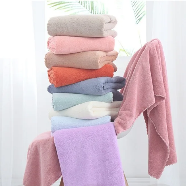 Customized personal care accessories coral fleece hair hand face body towel baby adult Bath Gift Set for sale