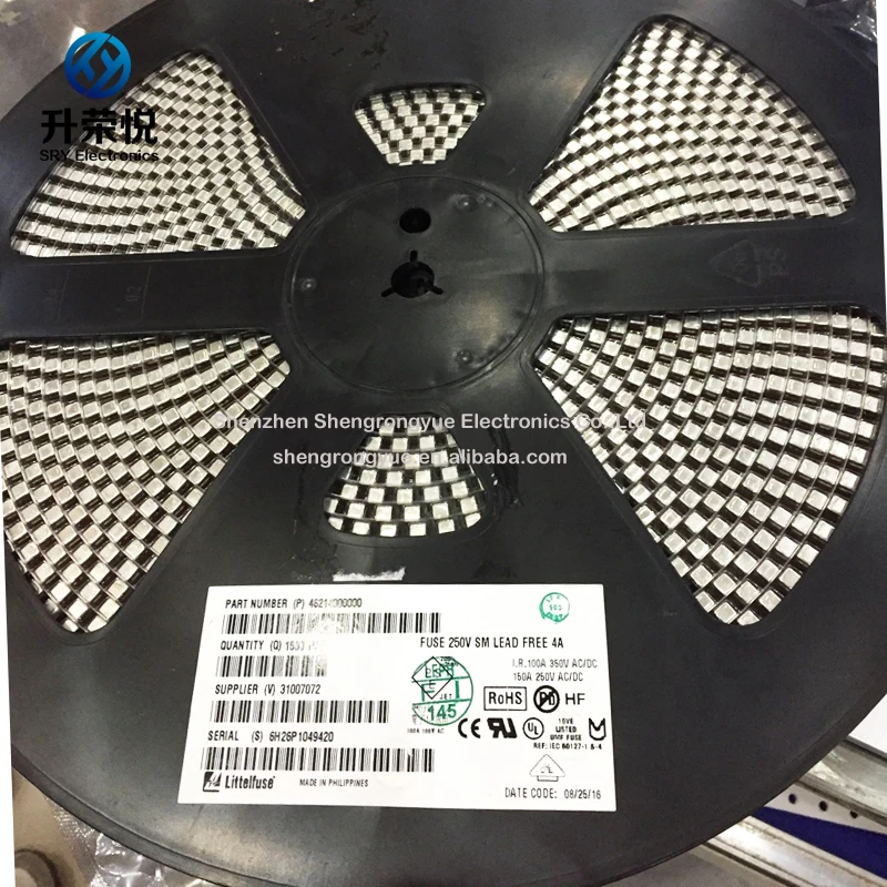 Оригинальный Littelfuse 46212000000 SMD предохранитель 2A 250 В поверхностного монтажа