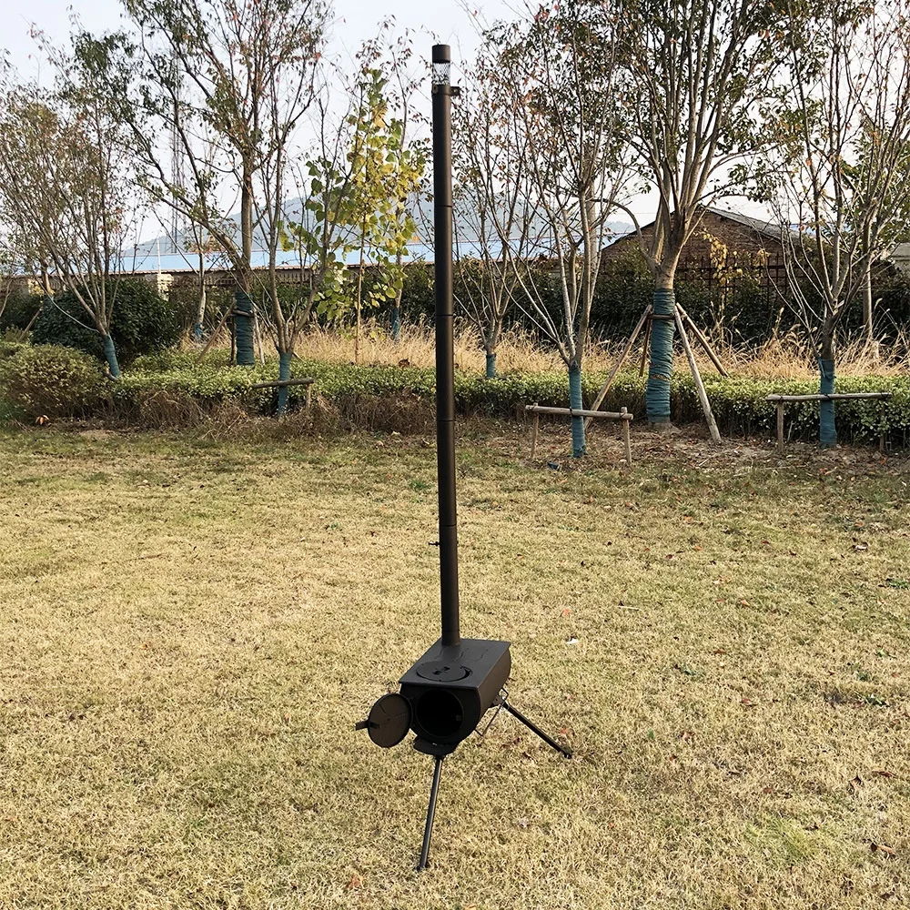 Outdoor Camping Wood Burning Stoves Portable Pellet Burner For Outdoor Home Heating And Cooking