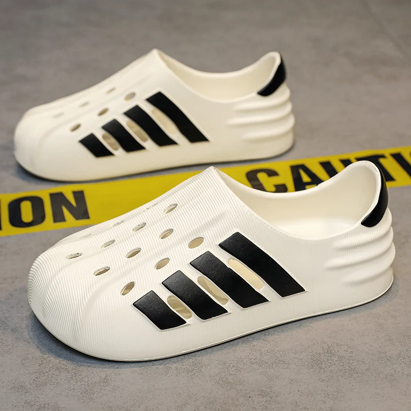 4 par 2024 stylish new Beach Eva Garden shoes and Muller clogs sliding foam runners men and women garden shoes