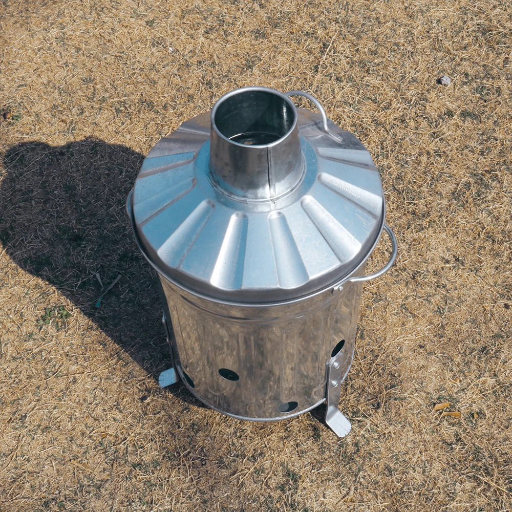 Galvanised Garden Incinerator 15 L To 120 L Metal Bin For Burning Paper