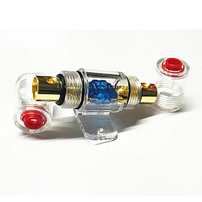 New Model Car Stereo 60A Tall Mini Blue Piece Car Accessories fuse holder box fuse holder car audio 4/8GA1IN1Out