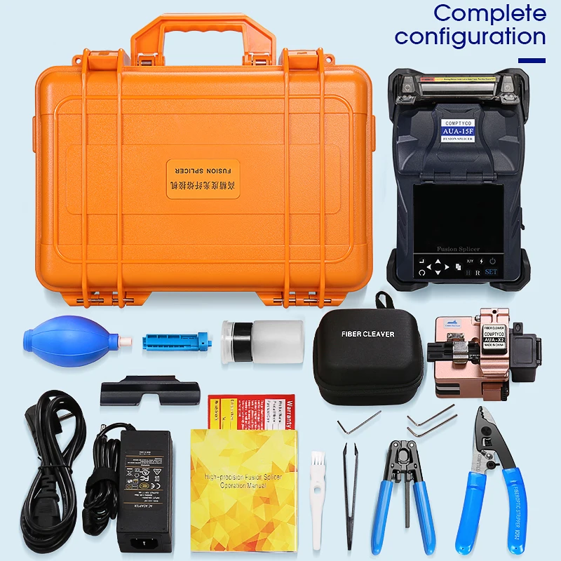 COMPTYCO AUA-15F Fully automatic FTTH Fiber Optic Welding Splicing Machine Optical Fiber Fusion Splicer New product
