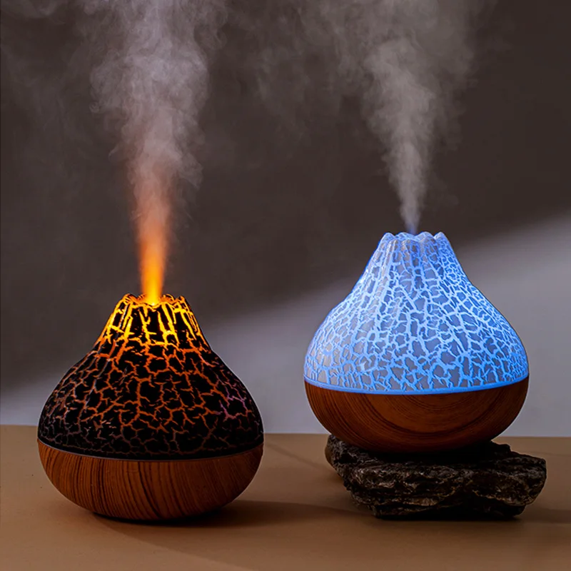 300ml Ultrasonic Volcano Air Humidifier Volcanic Portable Mini Humidifier Diffuser For Bedroom