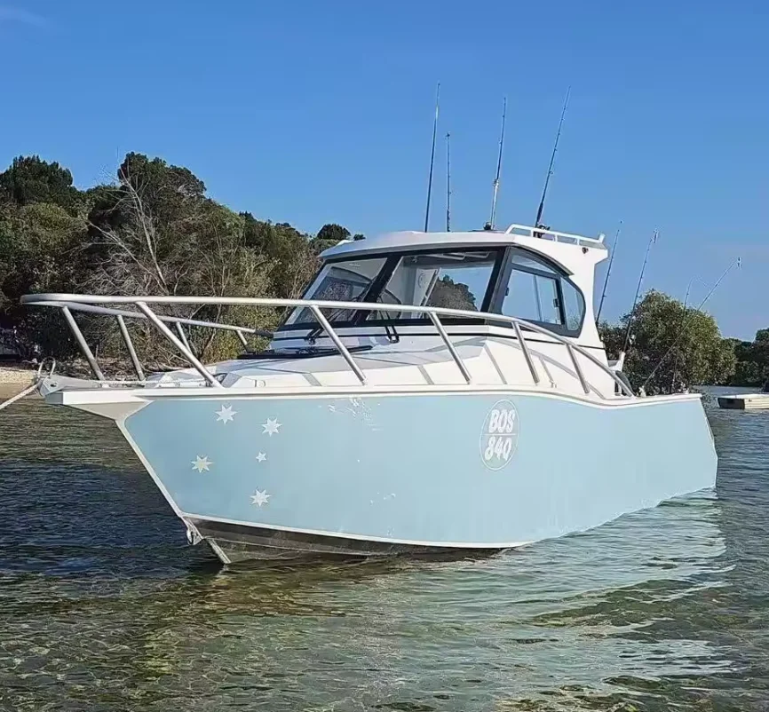 7.5m 25ft Family Leisure Offshore Luxury Yacht Sport  Aluminum  Fishing Boat open cabin