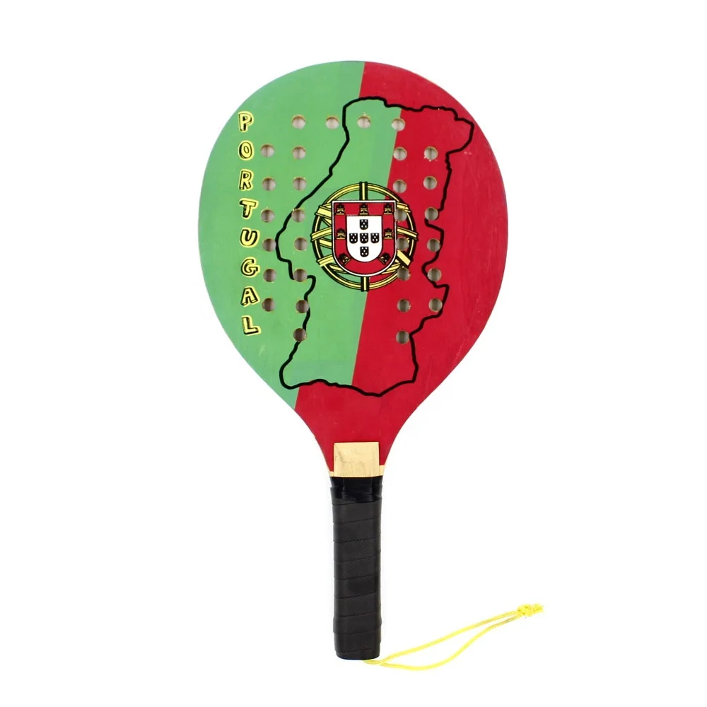 
beach racket wood padel racket factory wood rackets beach net paddle PG012 
