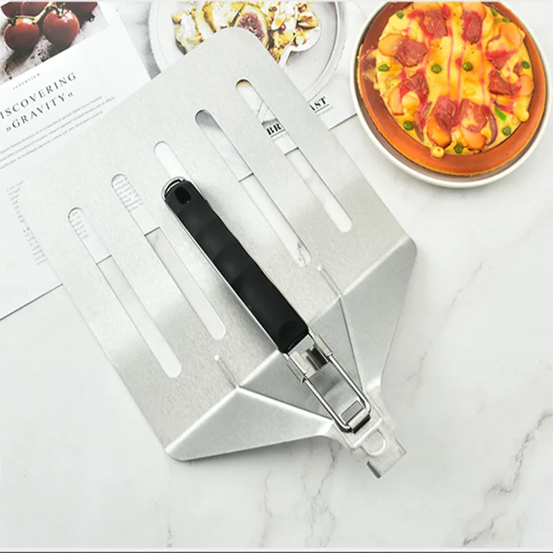 Hot selling pizza tools food grade stainless steel pizza safe transfer shovel 7 9 12 14 inch