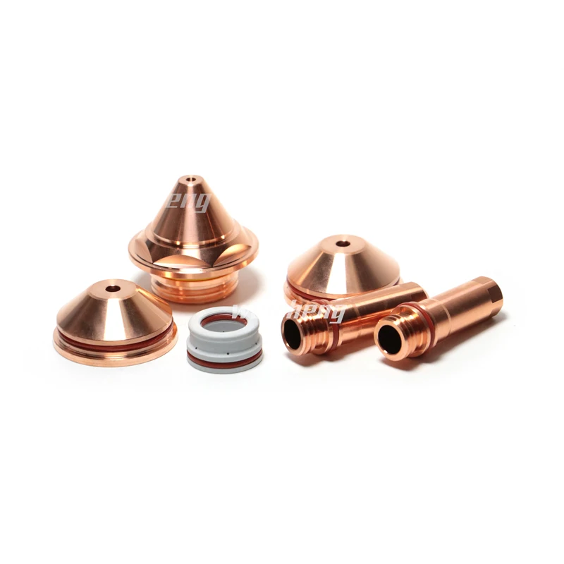 Plasma Cutting Accessories Consumables Copper Electrode Nozzle Shield Swirl Ring for Ajan Cutting Torch