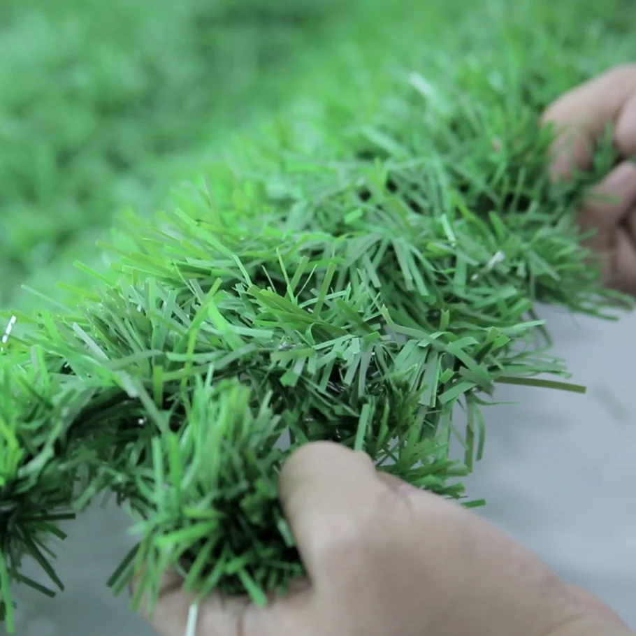 Plastic PVC Green Artifical Hedge Fence