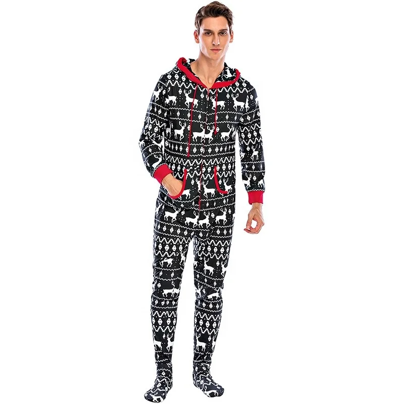 Wholesale Pajamas Regular Fit Men pajamas set Christmas style Sleepwear for man