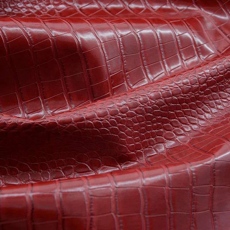 Synthetic pu leather materials for crocodile wallet