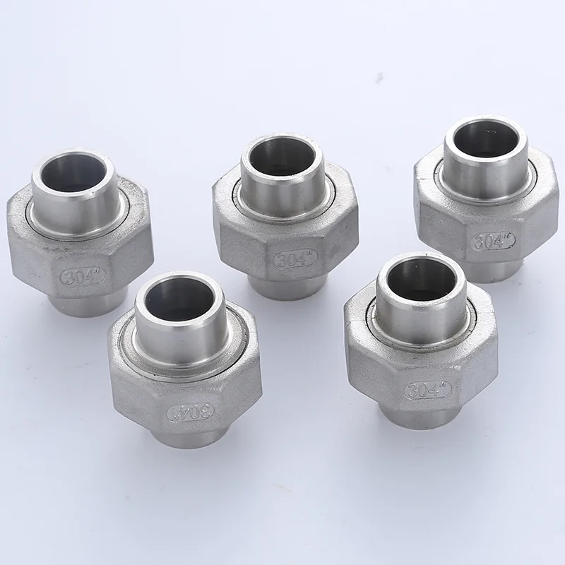Professional Design Stainless Steel Socket Weld End Union Fitting 304 Stainless Steel Double Header Welded By Yam Butt