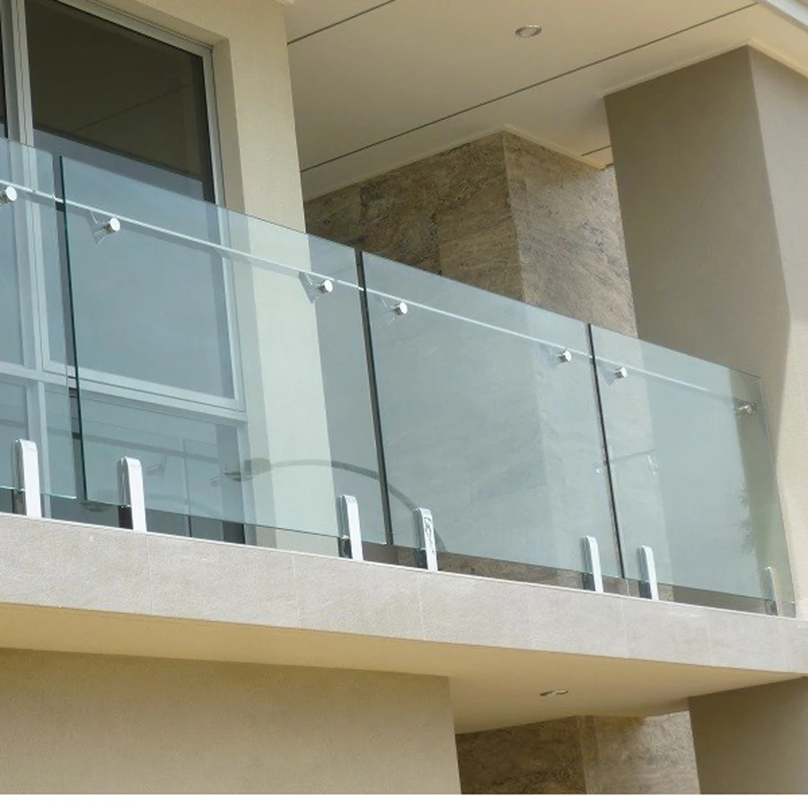 Stainless Steel Spigots Glass Fence Spigots Balcony Frame-less Stairs Glass Railing  Design