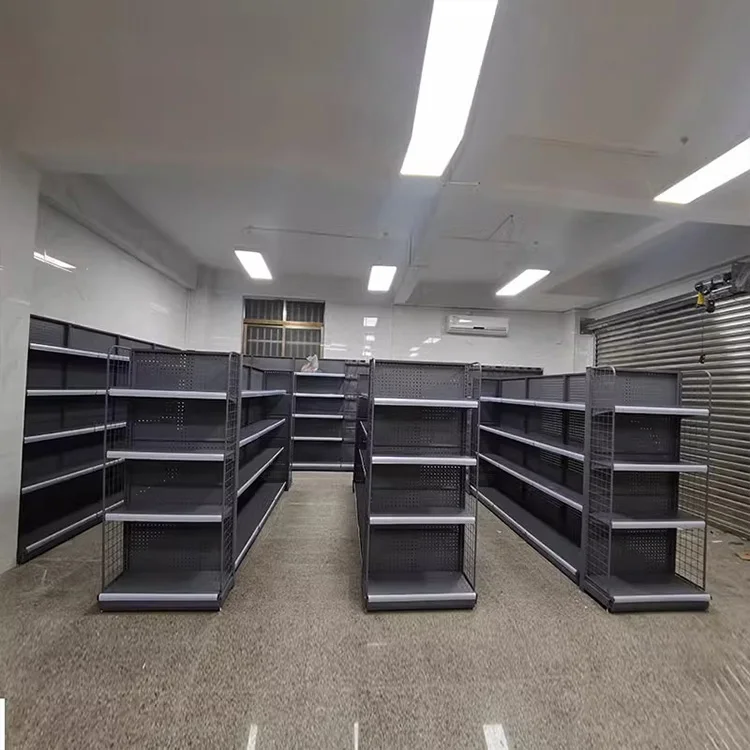 Полки для круглосуточного магазина полки супермаркетов витрина двухсторонняя стойка