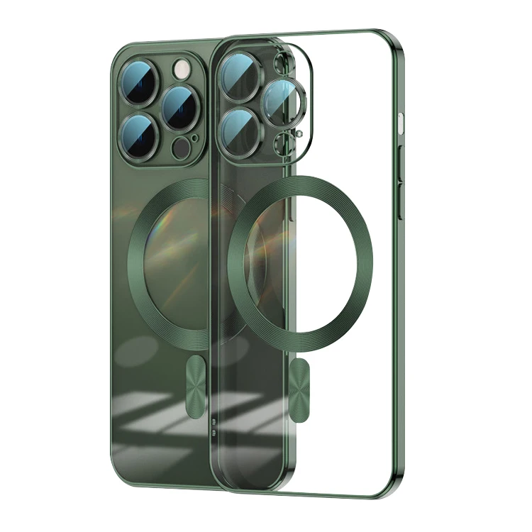 Super Strong Suction Anti Falling Mobile Phone Cover Lens protective finely processed Electroplated Magnetic Case for iPhone 14