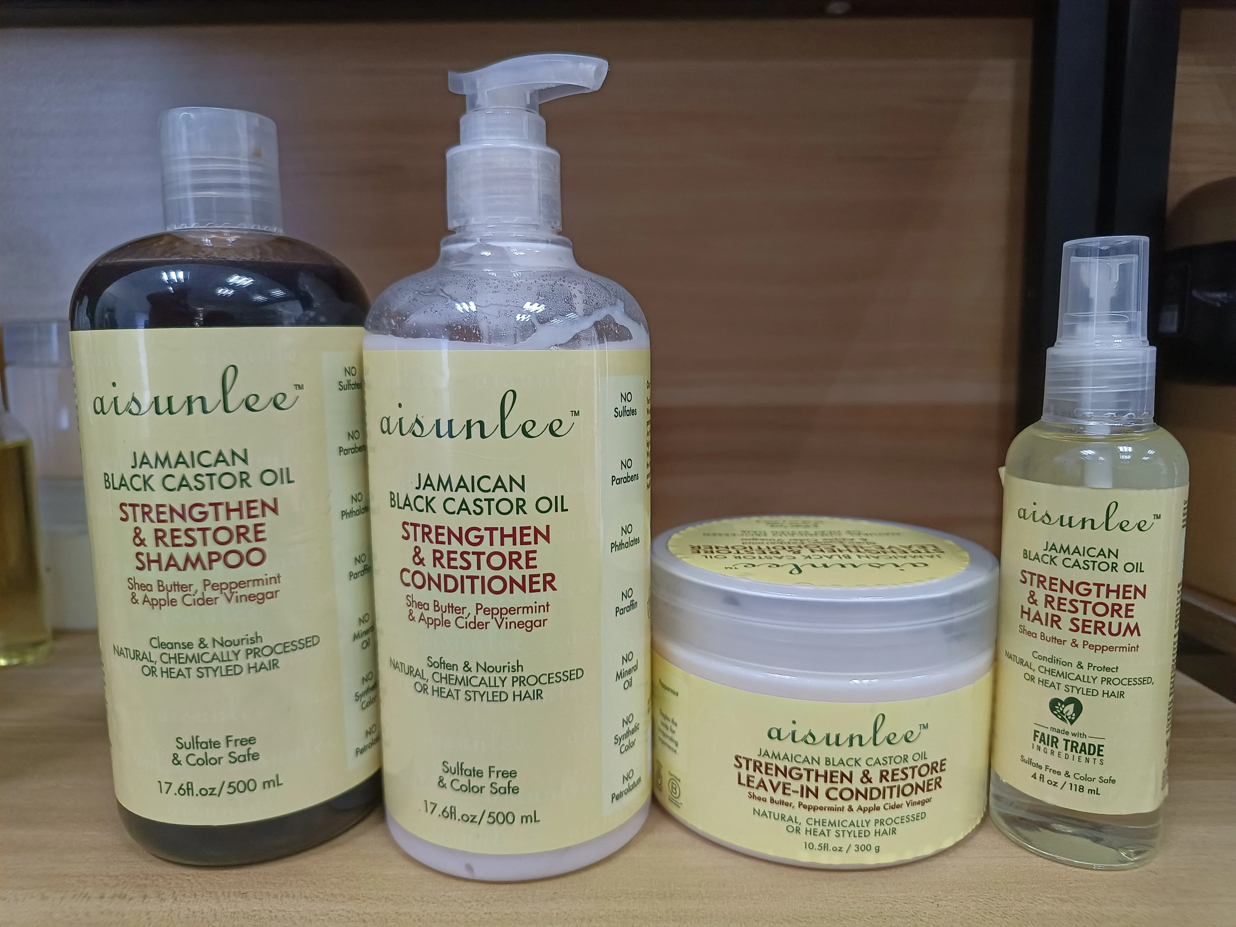 Шампунь и кондиционер для роста волос Фирменная торговая марка профессиональные салонные продукты черное касторовое масло наборы ухода за волосами