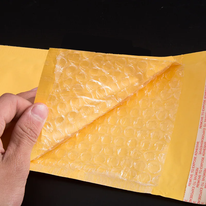 High quality shipping envelope design bubble plastic orange poly bubble mailer bag air envelopes bubble bag