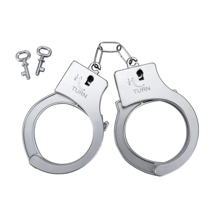 Classic Plastic Toy Handcuffs for Children Creative Play House Props with Electroplating Unisex for Ages 5 to 7 Vending Machines