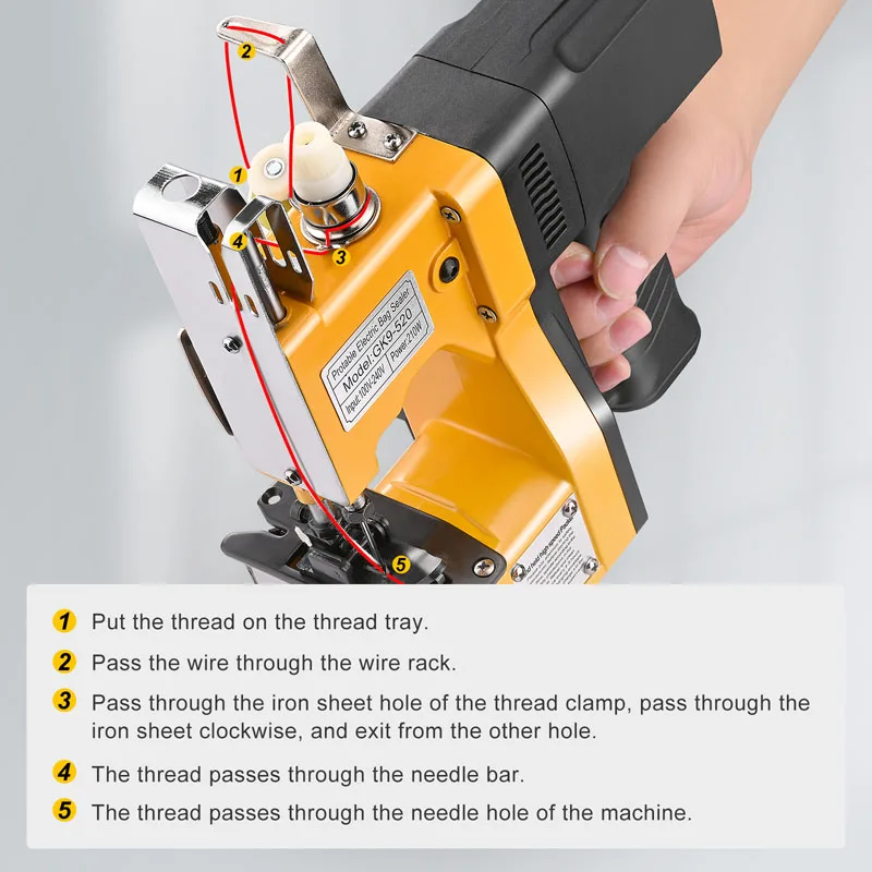 Portable Sewing Sealer Industrial Electric Sewing Machine Sealer Sealing Woven Bag Packing Sewing Sealer