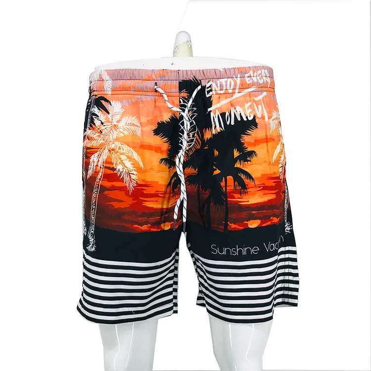 Low Price Factory Directly Whole Sale Quick Dry Print Beach Shorts Swim Men Shorts