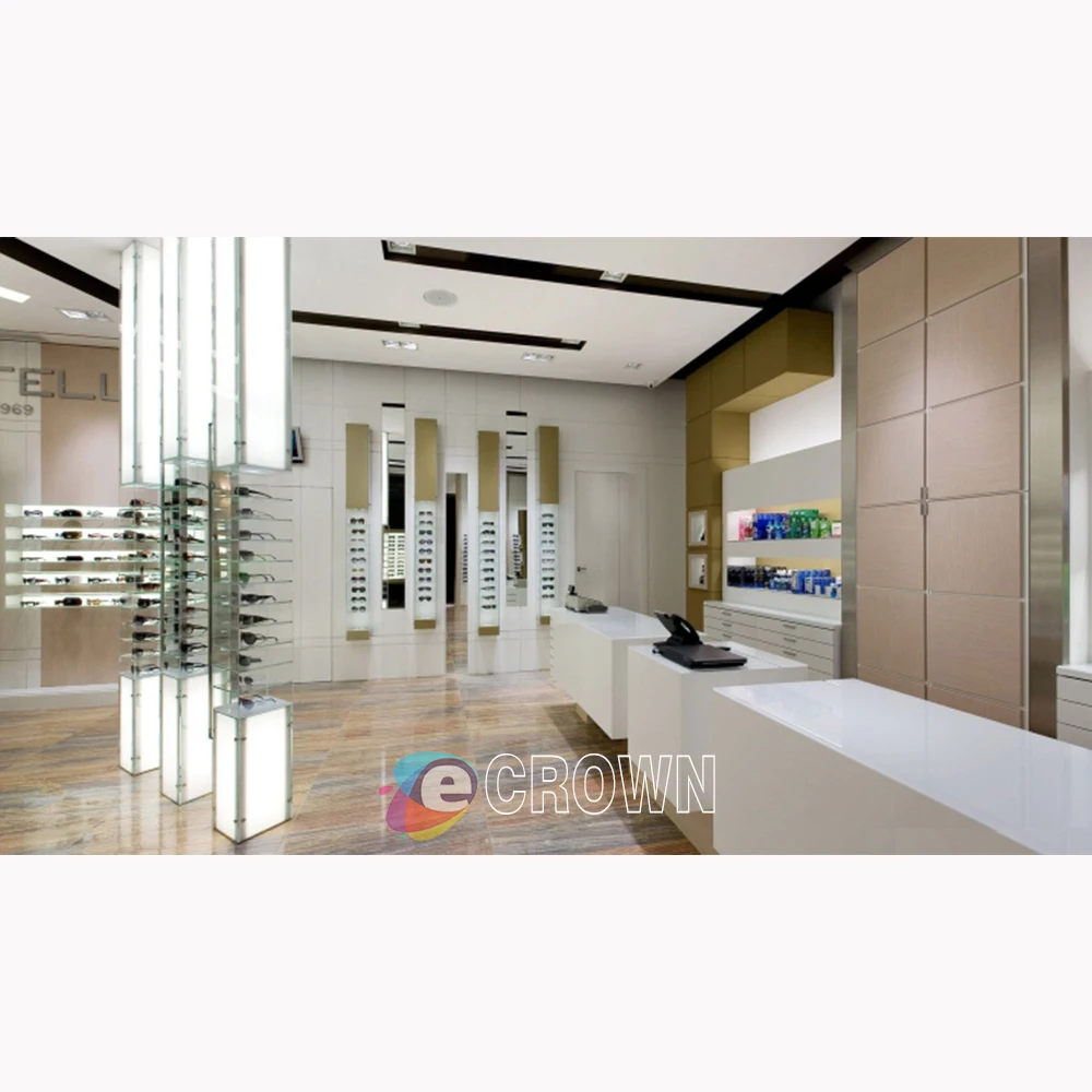 Factory Charming 3d Free store design Mall Uk & Australia mdf And eyewear shop design ODM