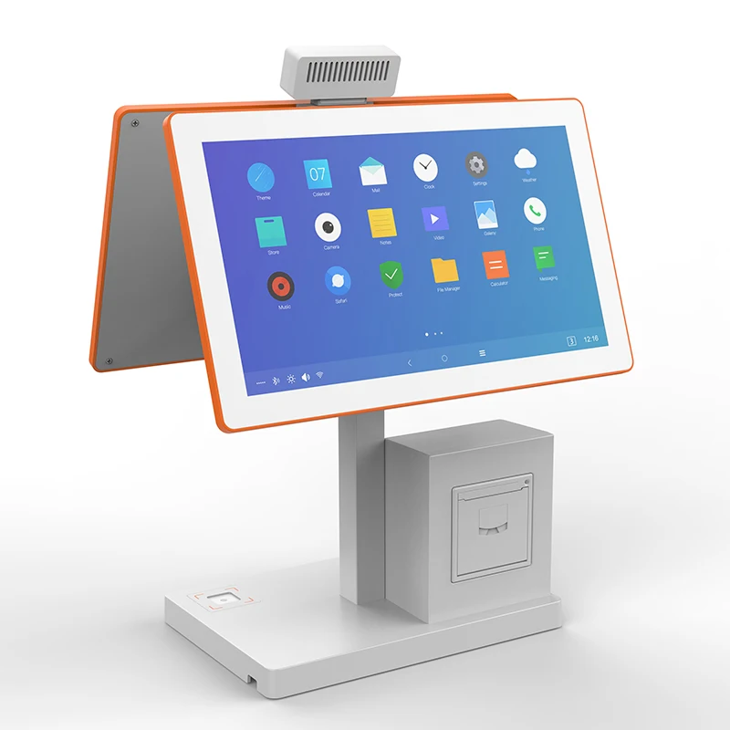 Wholesale 15.6 pos machine cash register pos systems for restaurant point of sale systems with built in 80mm printer