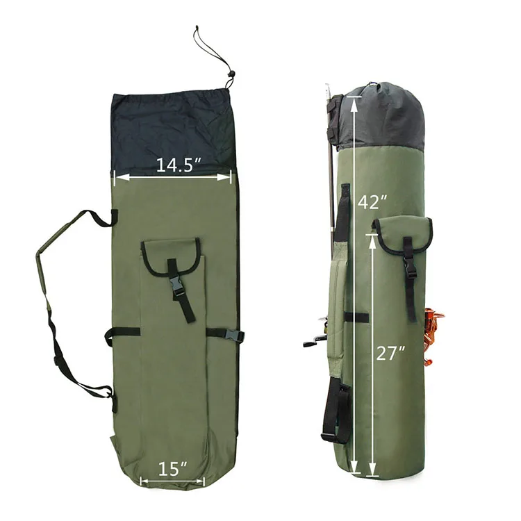 
Tube Fishing Rod Bag Portable Multifunction Nylon Bag Fishing Rods Rod Fishing Bag Case Tackle Tools Storage 