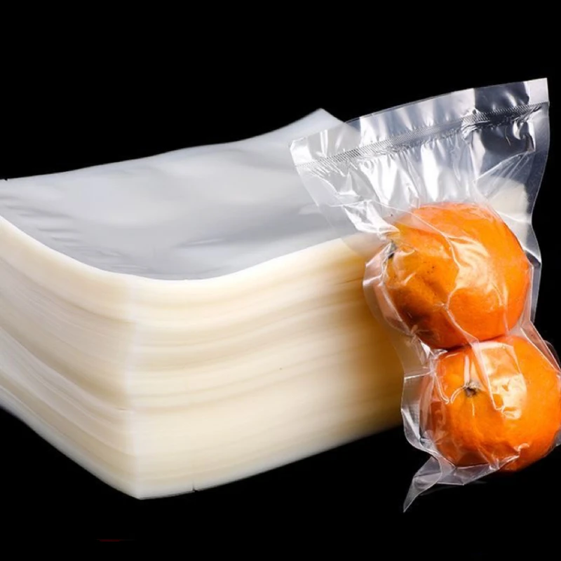 Custom Meat Fruit Vegetables Plastic Vacuum Seal Bag For Food Packaging With Can Be Steamed 3-side Sealing Bag