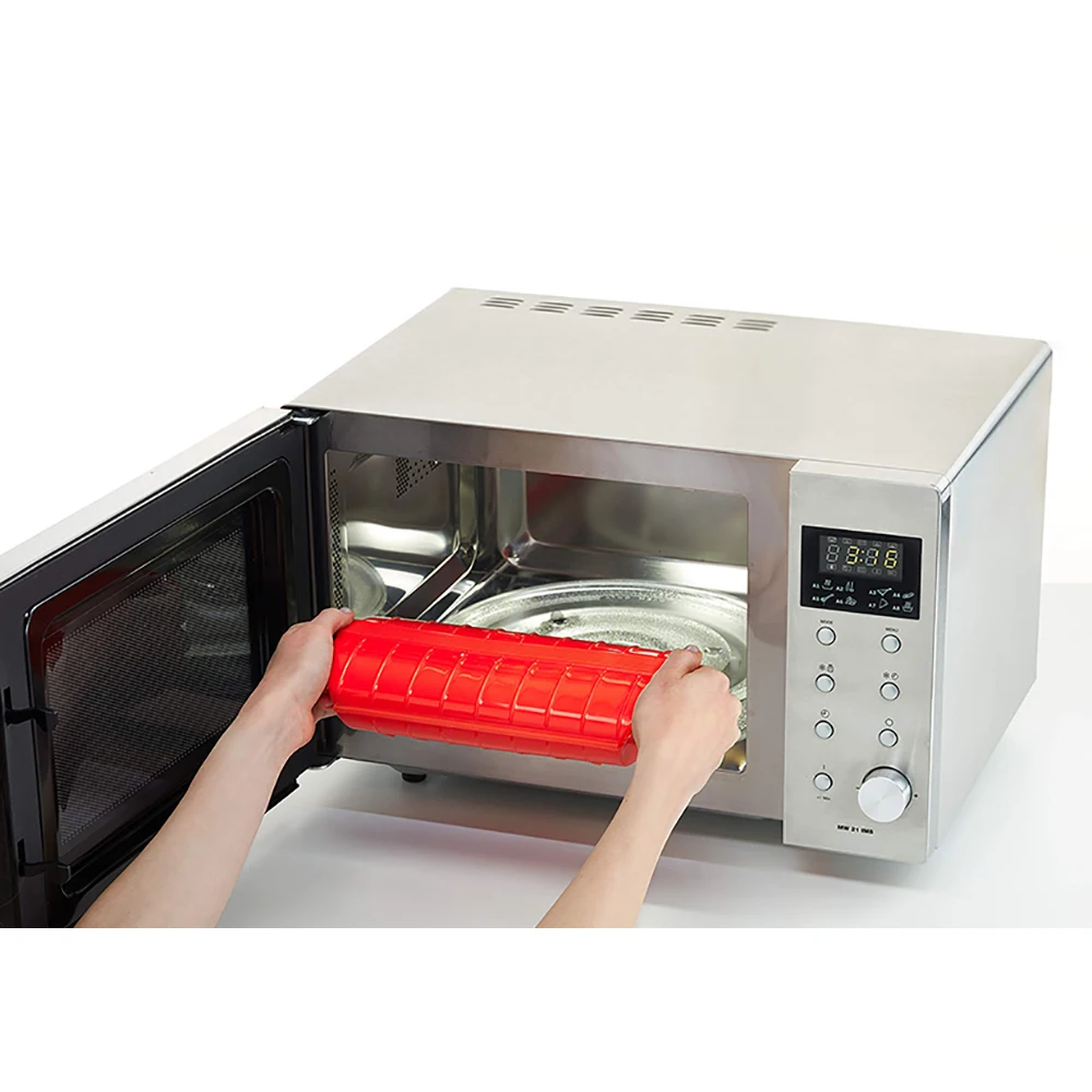 Amazon Hot Professional Cooking Tools Custom Food Fruit Vegetable Basket Microwave Silicone Steam Case With Draining Tray