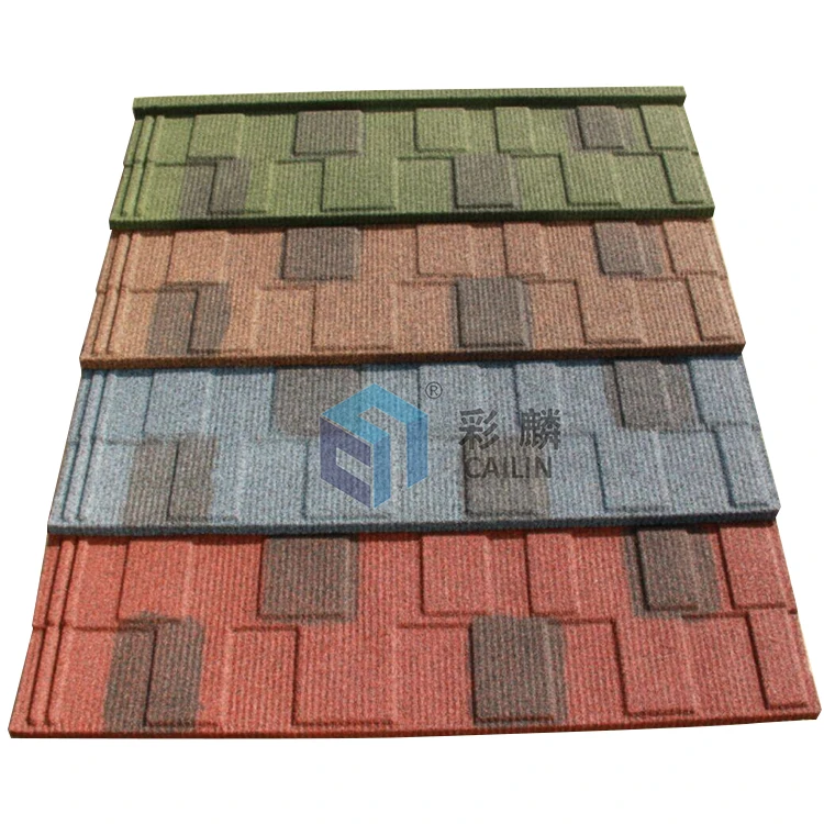 Cailin Stone Coated Metal Roofing Free Sample 1340*420 mm Aluminium Sheets Anti Hurricane Roofs for House