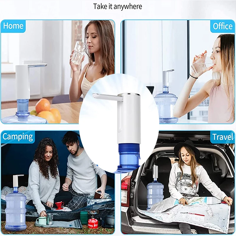 Electric Automatically Water Bottle Pump 1200mAh Intelligent Water Capacity Display Water Dispenser