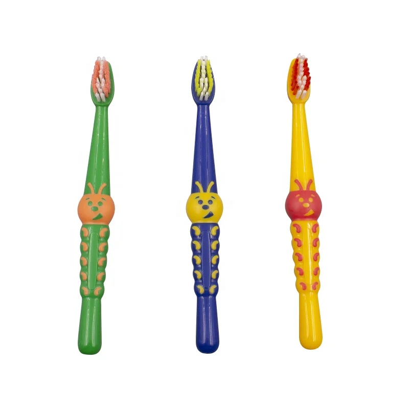 New hot oral care manufacture kid Toothbrush with Caterpillar Shape handle Teenager Toothbrush for kids from 10 -12 manufacture