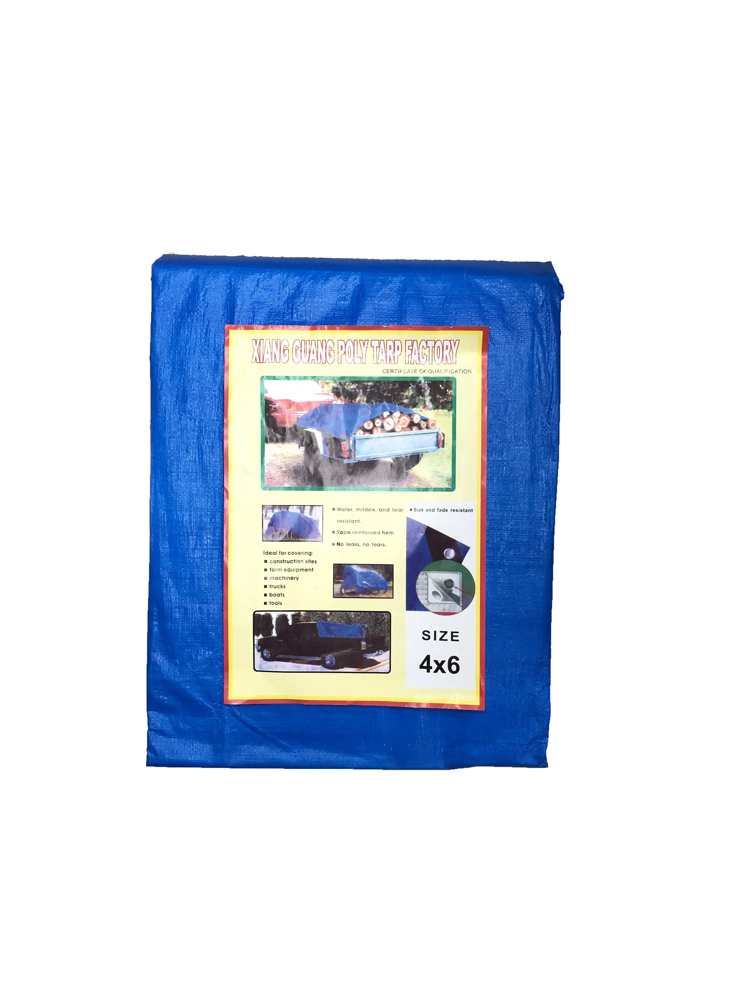 Customized Tarpaulin Sheets HDPE Coated Double Sides White Color Plastic Fabric Waterproof Poly Tarp Plastic Sheets