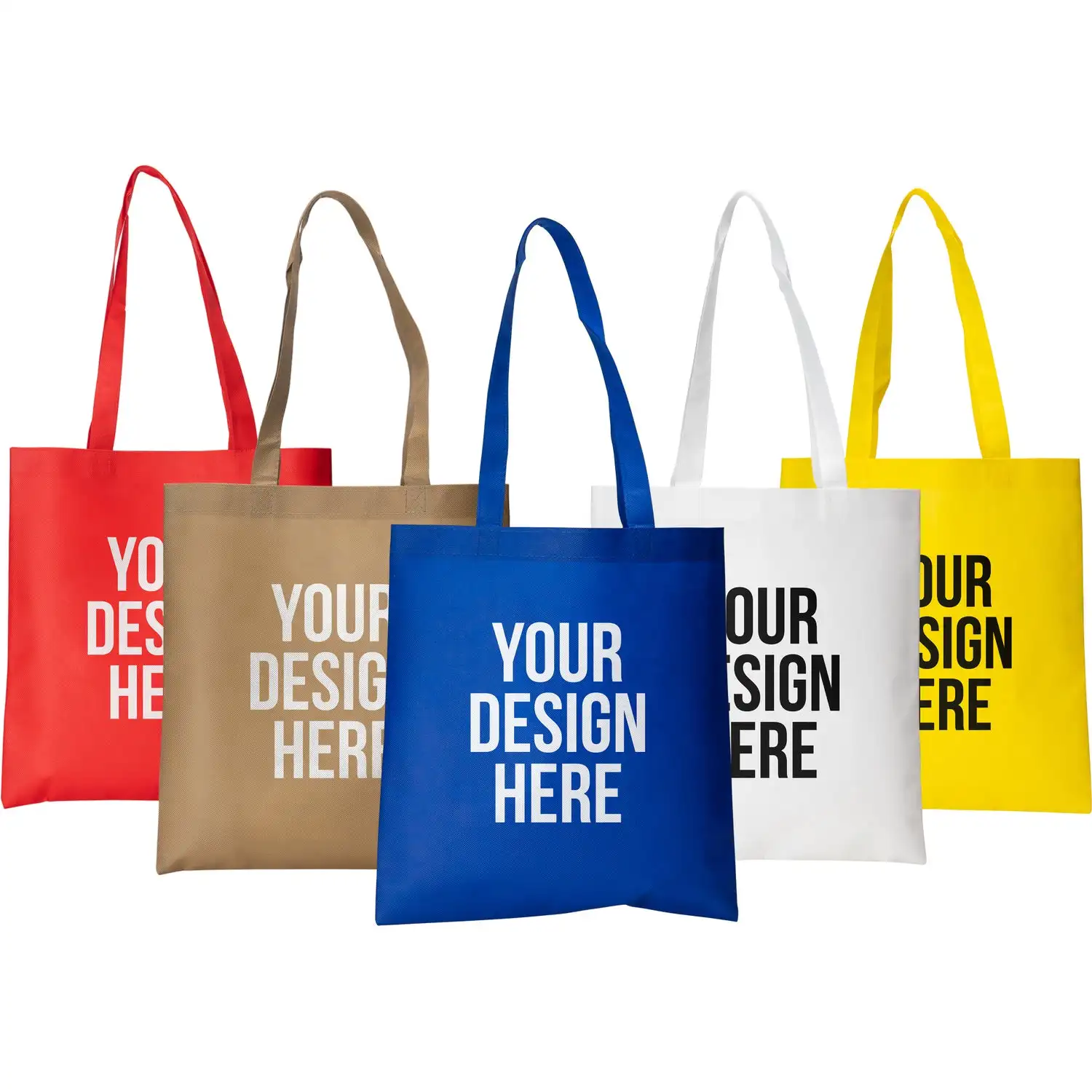 Custom Reusable Laminated Polypropylene Non Woven Bag Recycle Rpet Tote Shopping Bag