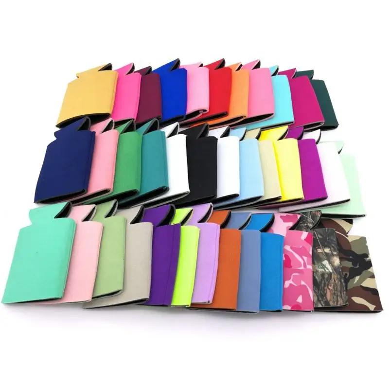 Custom Stubby Holder Sublimation Blank Neoprene Slim Can 12oz Cooler Glitter Sleeve