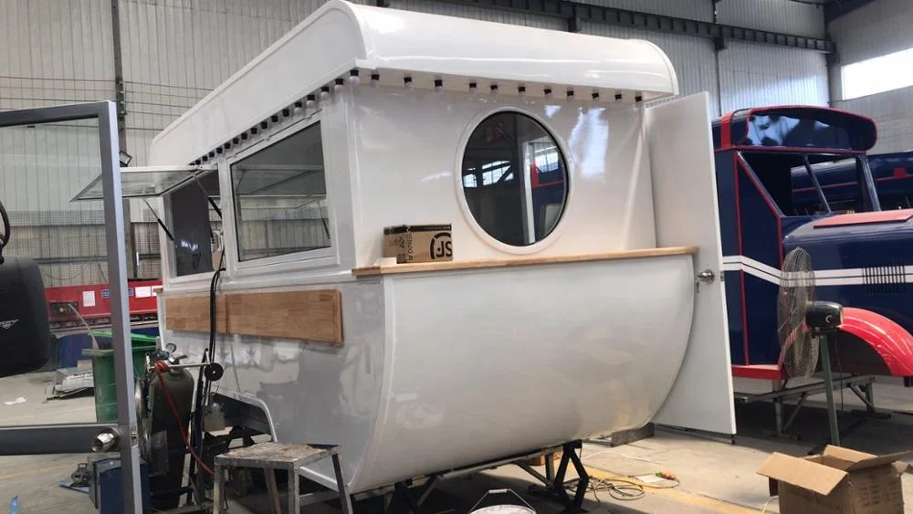 
Hot sale ice cream trailer food vending cart kiosk food trailer car with italian gelato machine retro food trailer for sale 