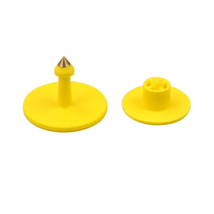 High Quality Round Tpu Material Long Range Rfid Ear Tag  Cattle Goat Ear Tag For Livestock Tracking Animal Tag
