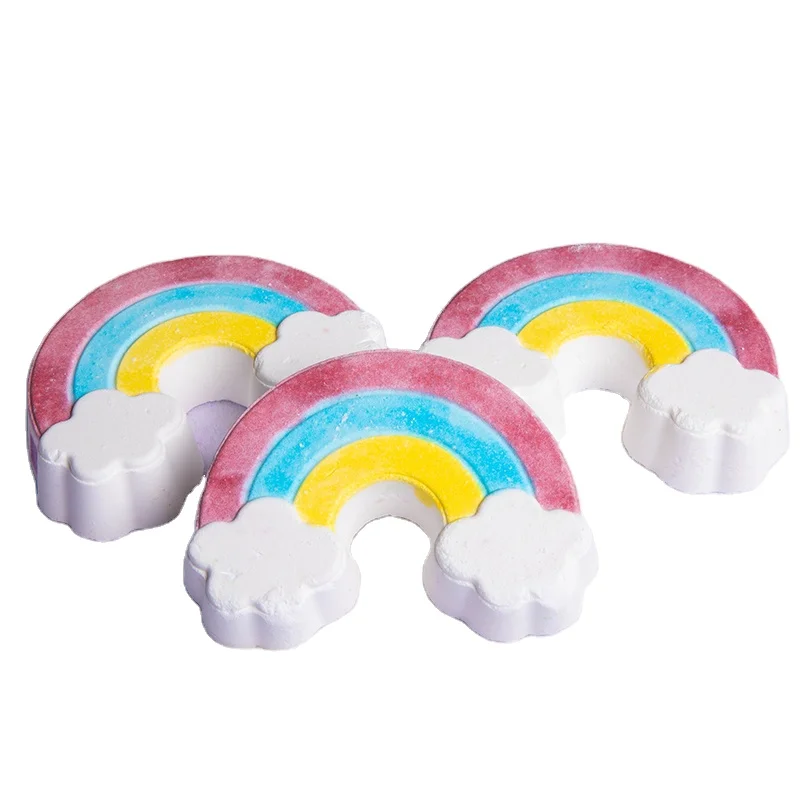 Best Wholesale Christmas Gift Low Price Large Bubble Bath Fizzies Organic Ingredients rainbow bath bomb