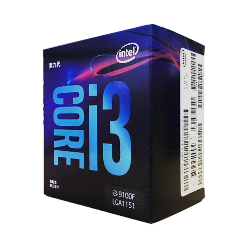  Процессор i3 9100F Core четырехъядерный в коробке процессор LGA1151 3 6 ГГц четыре потока поддержка DDR4 для настольного