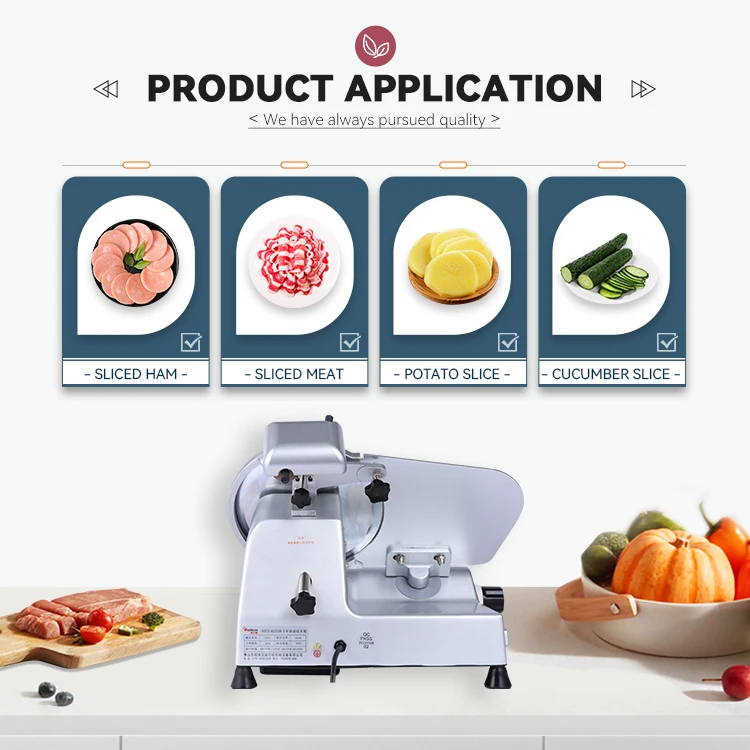 Commercial Hot Pot Shop Cheese Vegetable Frozen Meat Goat Bacon Meat Chipper Cutting Machine Slicer